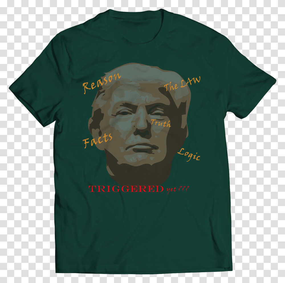 New Triggered Trump Facecolored Text - Bh & Co, Clothing, Apparel, T-Shirt, Person Transparent Png