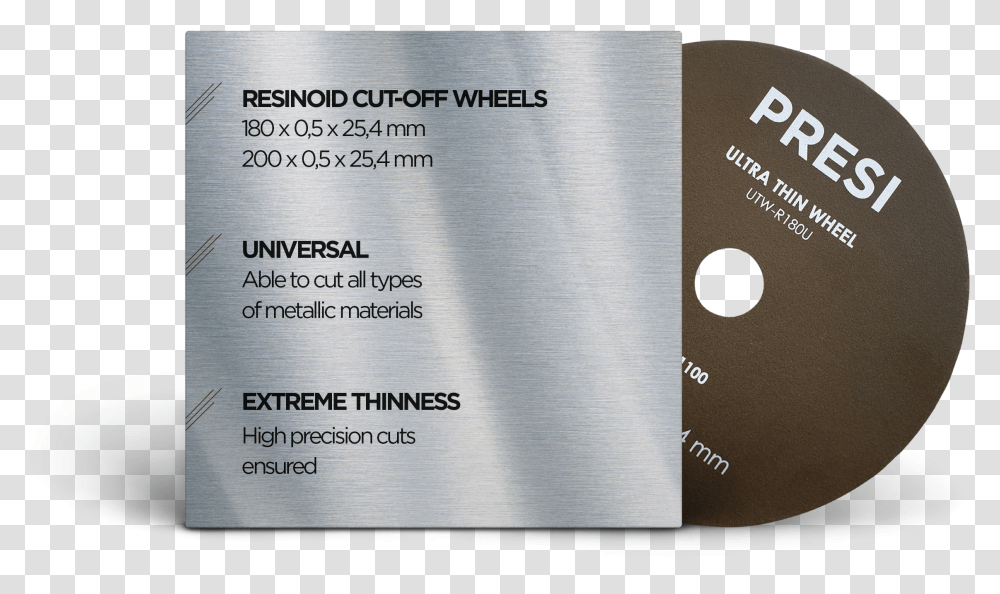 New Ultra Thin Resinoid Cutoff Wheels Presi Cd, Text, Paper, Business Card, Passport Transparent Png