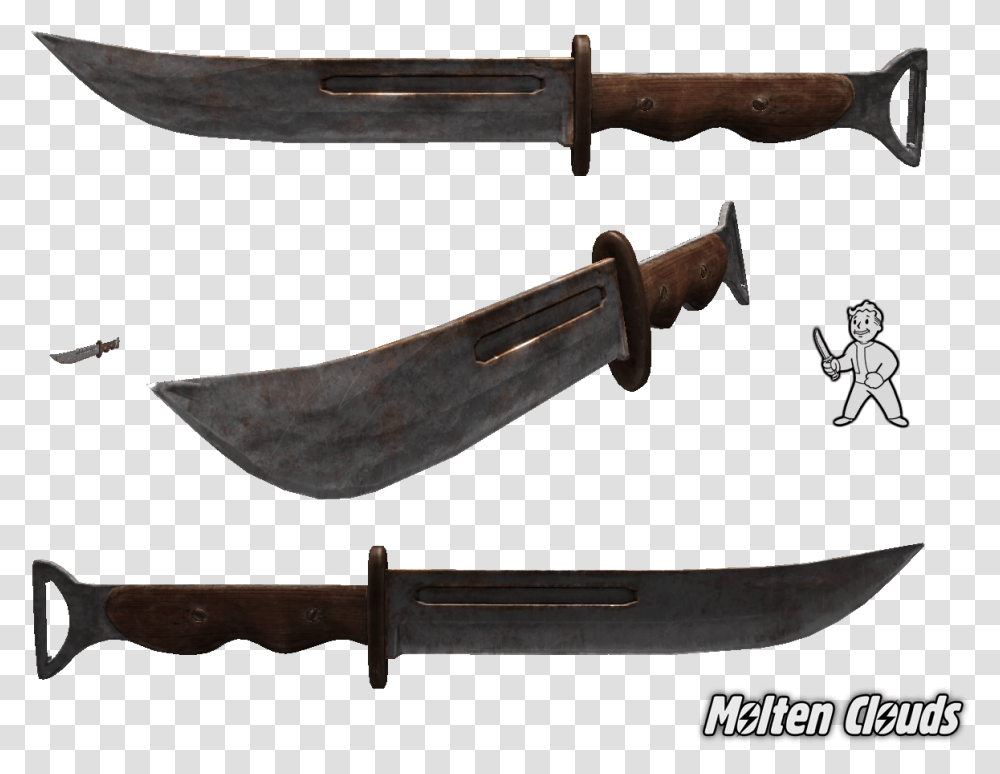 New Vegas Fallout 1 Knife Mod, Weapon, Weaponry, Blade, Axe Transparent Png