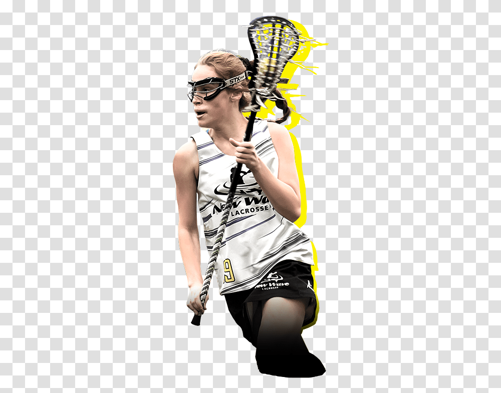 New Wave Lacrosse Girls Lacrosse Player, Clothing, Person, Sunglasses, Leisure Activities Transparent Png