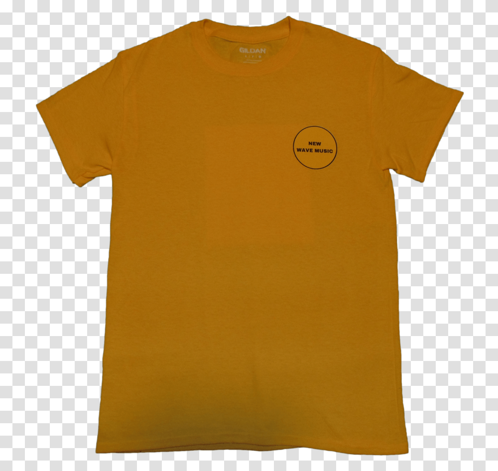 New Wave Yellow Badge Shirt Front, Apparel, T-Shirt, Sleeve Transparent Png