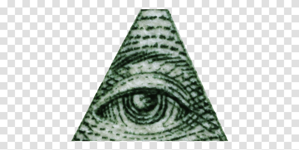 New World Order Eye Of Providence Triangle Secret Society Illuminati, Arrowhead, Rug, Cone Transparent Png