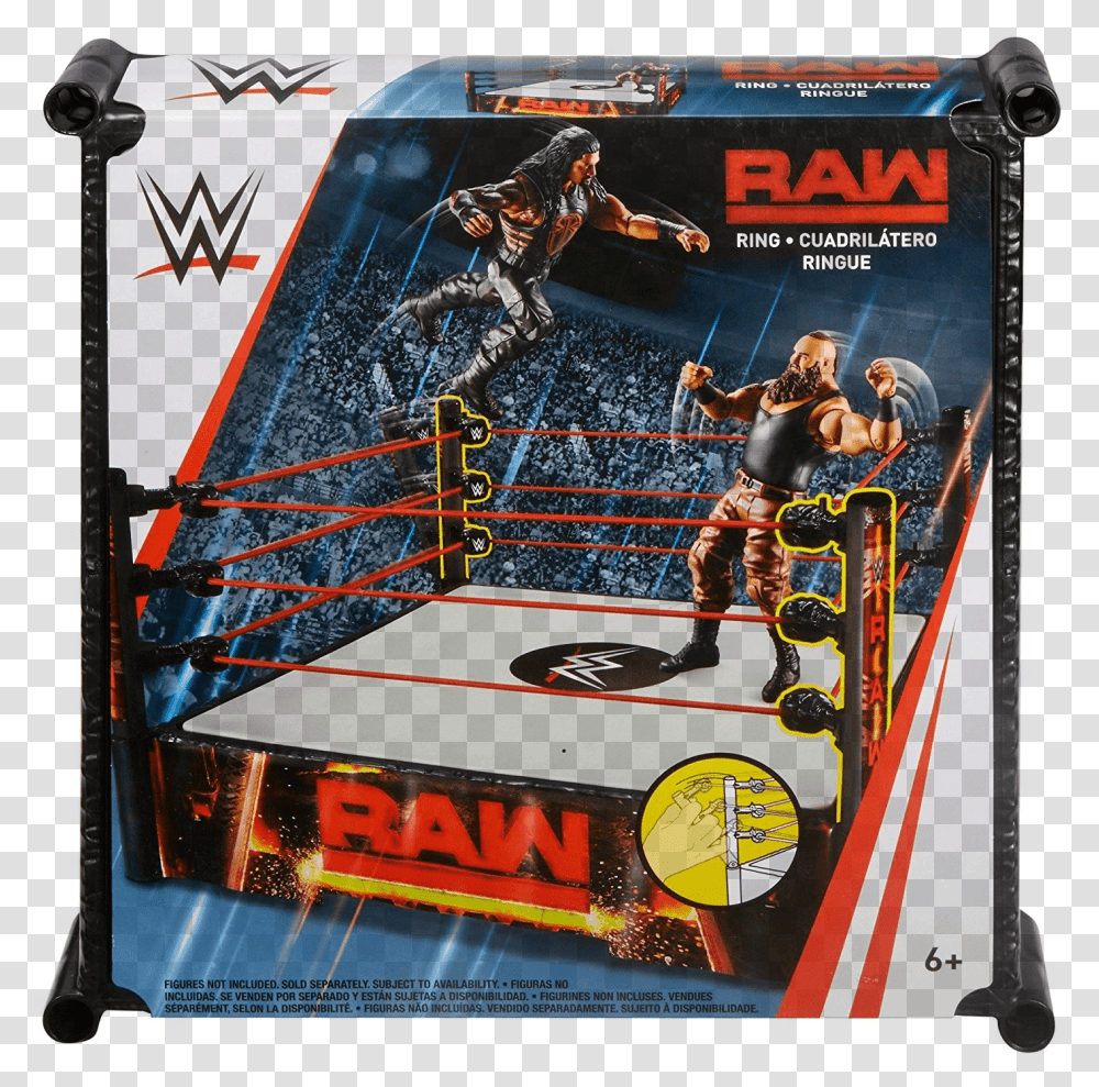 New Wwe Mattel Rings, Poster, Advertisement, Arcade Game Machine, Person Transparent Png