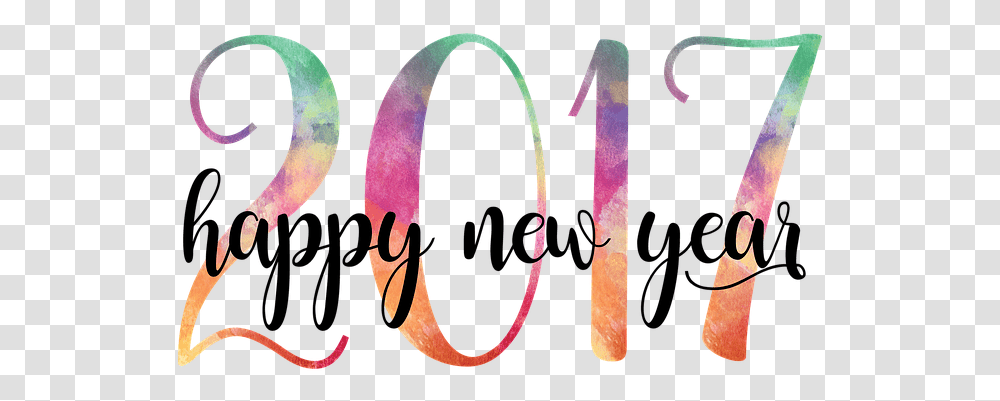 New Year 2017 Happy Calligraphy, Text, Number, Symbol, Clothing Transparent Png