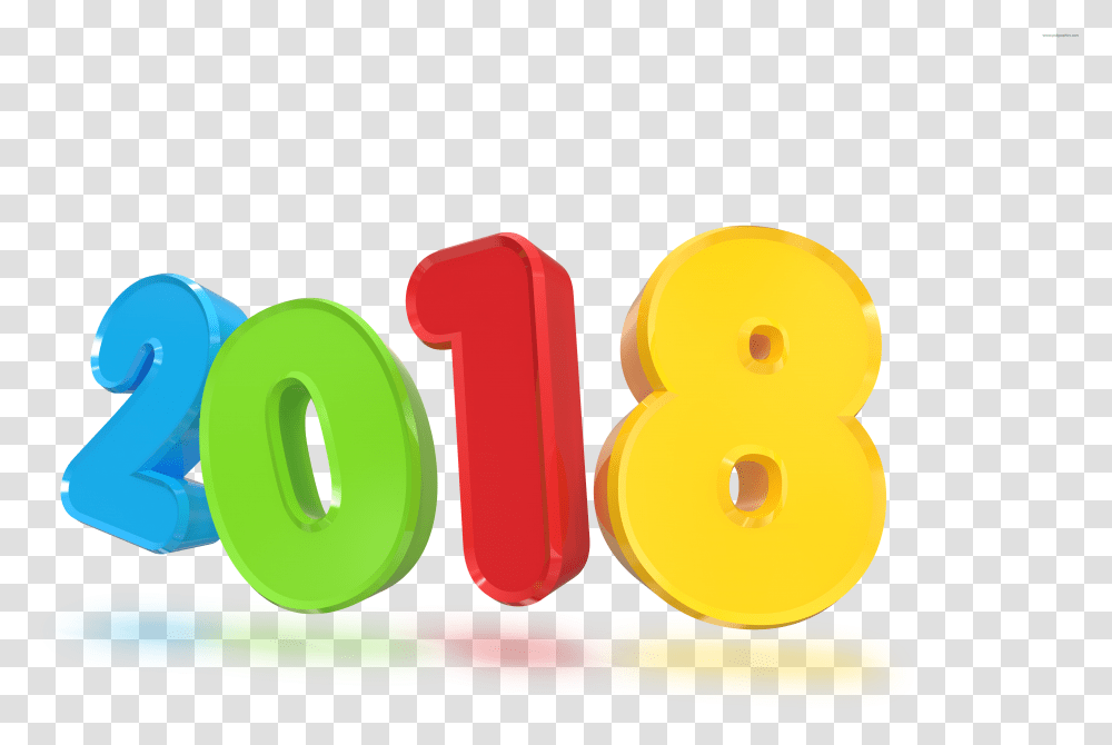New Year 2018 3d Sign New Year 2018 Logo, Number, Symbol Transparent Png