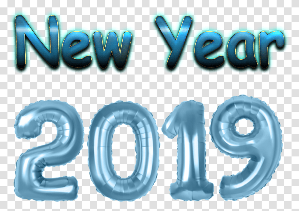 New Year 2019 Clipart Calligraphy, Number, Word Transparent Png