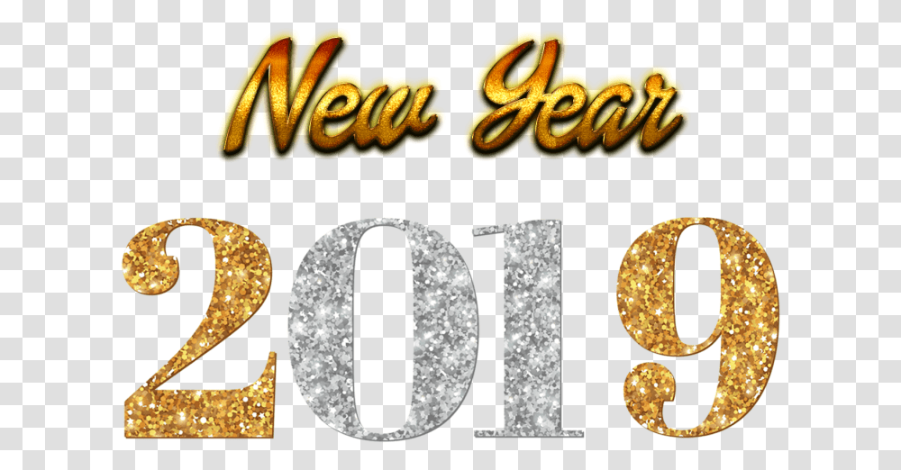 New Year 2019, Number, Alphabet Transparent Png