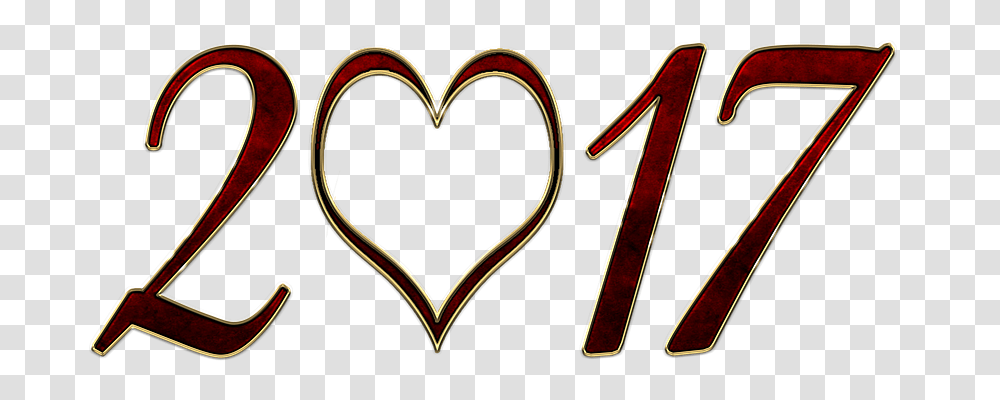 New Year Text, Heart, Number Transparent Png