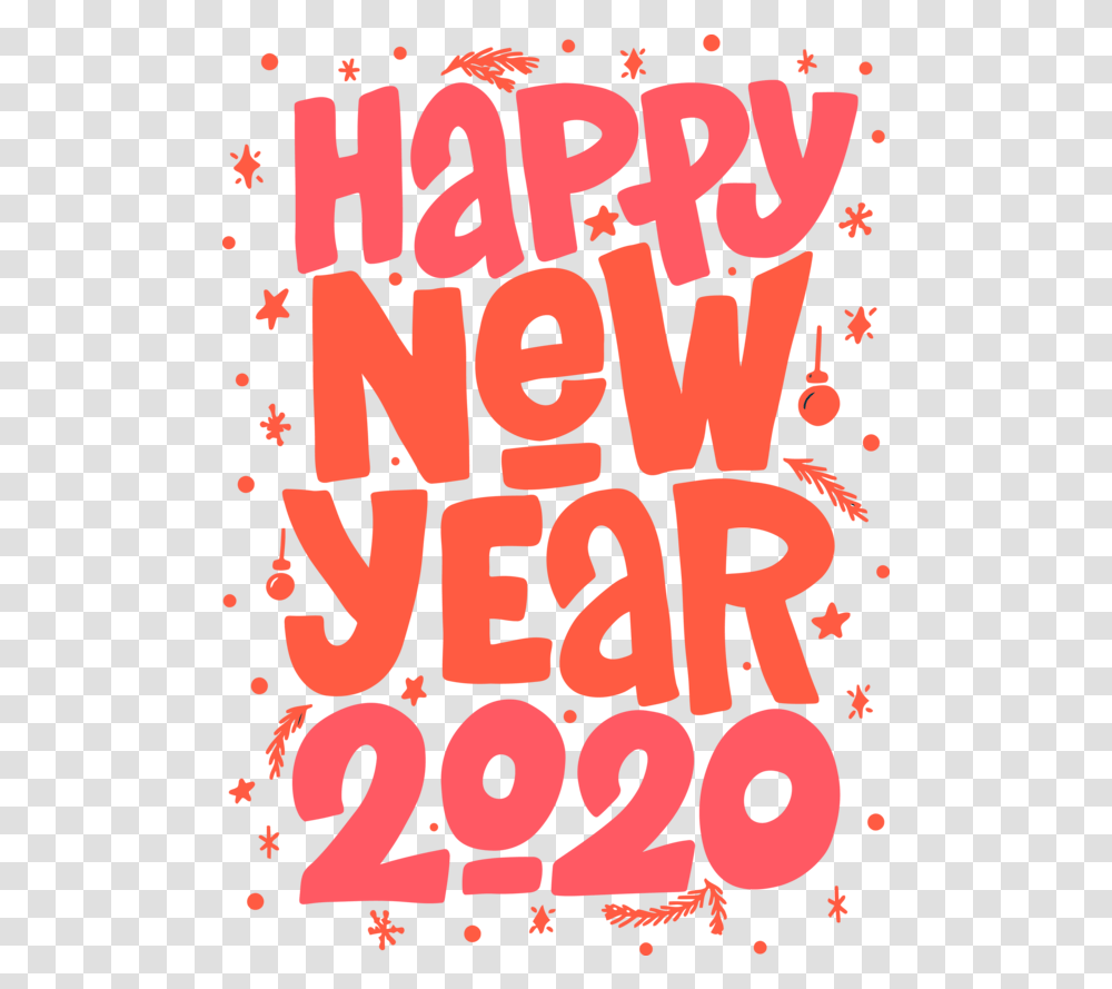 New Year 2020 Font Text For Happy Eve Happy New Year 2020 Text, Alphabet, Number, Symbol, Poster Transparent Png