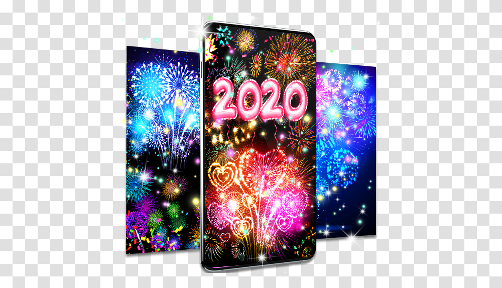 New Year 2020 Live Wallpaper Hd 2020 New Year Live, Poster, Advertisement, Flyer, Christmas Tree Transparent Png