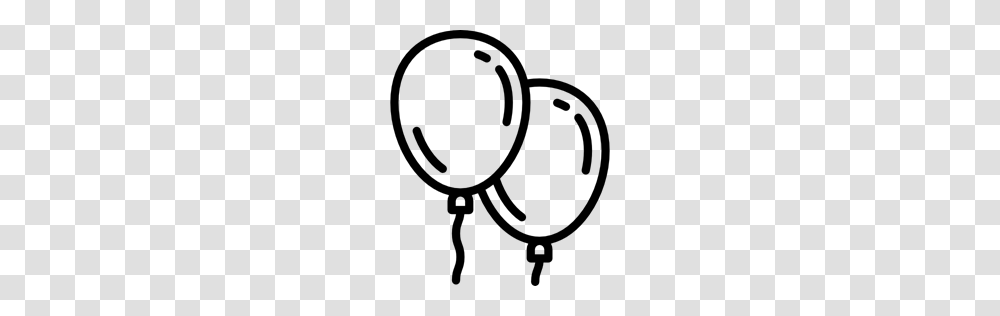 New Year Balloons Party Decoration Celebration Birthday Icon, Gray, World Of Warcraft Transparent Png