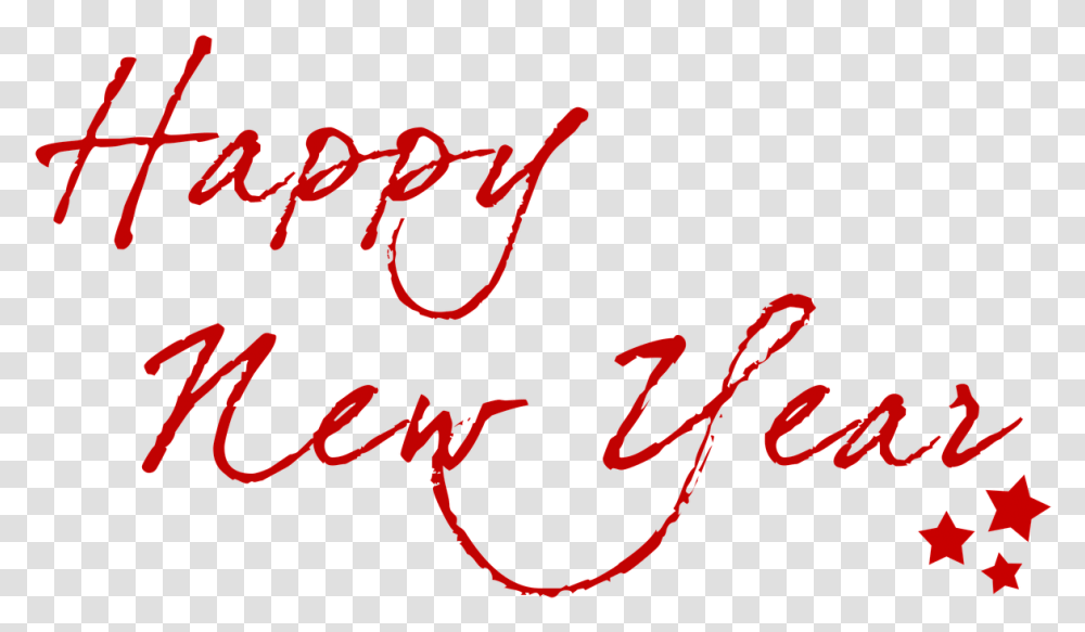 New Year Card Writing, Handwriting, Calligraphy Transparent Png