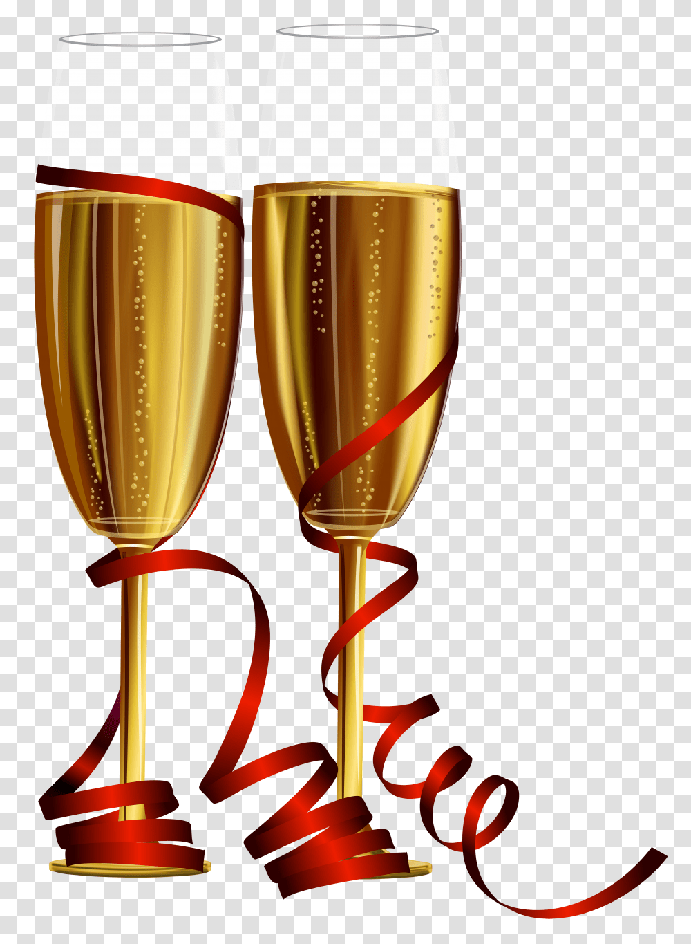 New Year Champagne Glasses Clip, Beverage, Drink, Alcohol, Wine Transparent Png