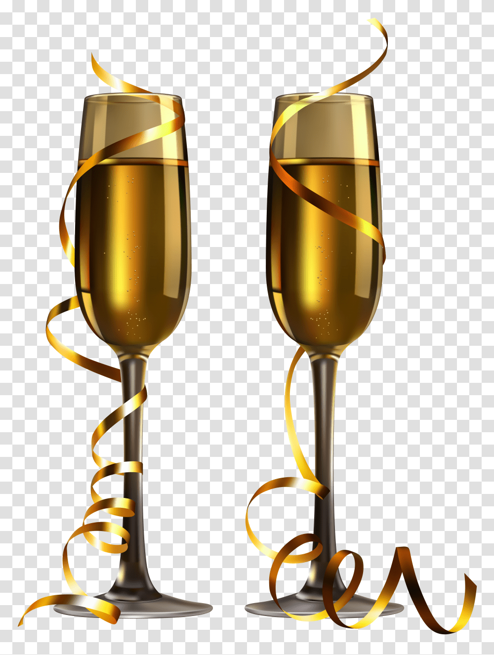 New Year Champagne Glasses Transparent Png