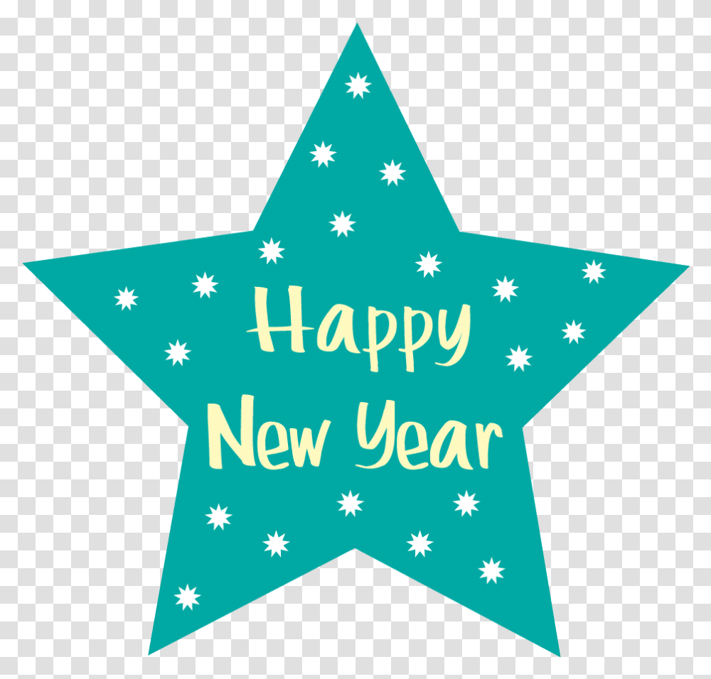 New Year Clipart Merry Christmas Happy New Year Star, Star Symbol Transparent Png