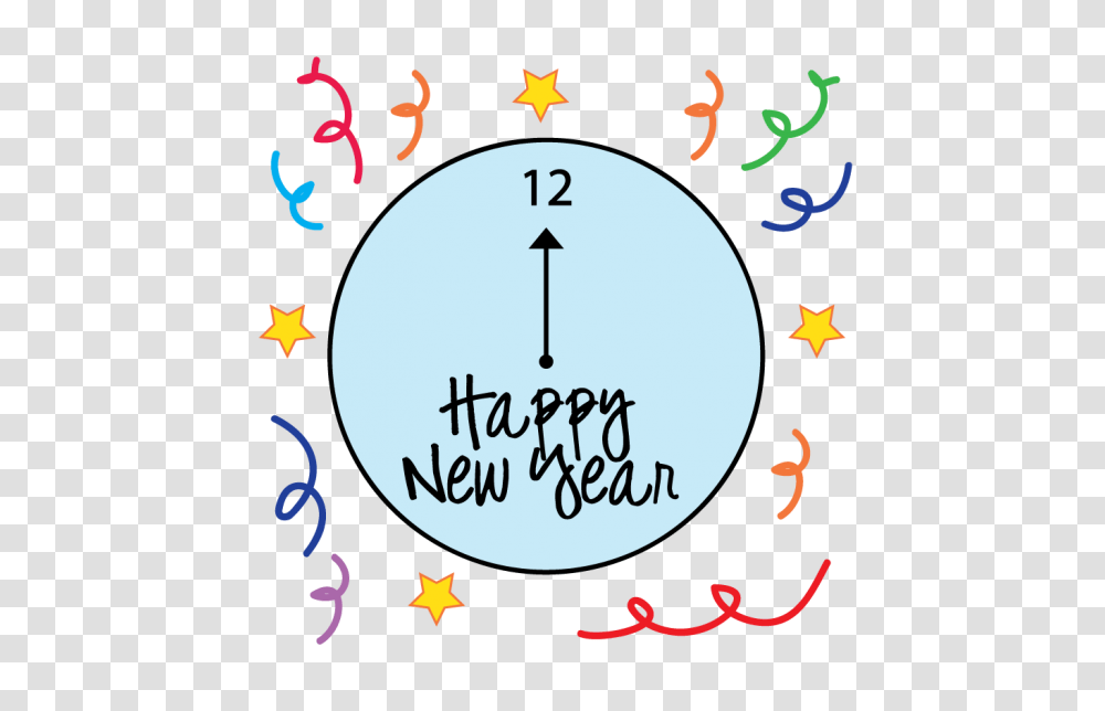 New Year Clock Clip Art, Number, Star Symbol Transparent Png