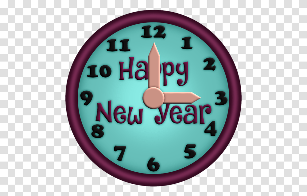 New Year Clocks Wall Clock, Analog Clock, Birthday Cake, Dessert, Food Transparent Png