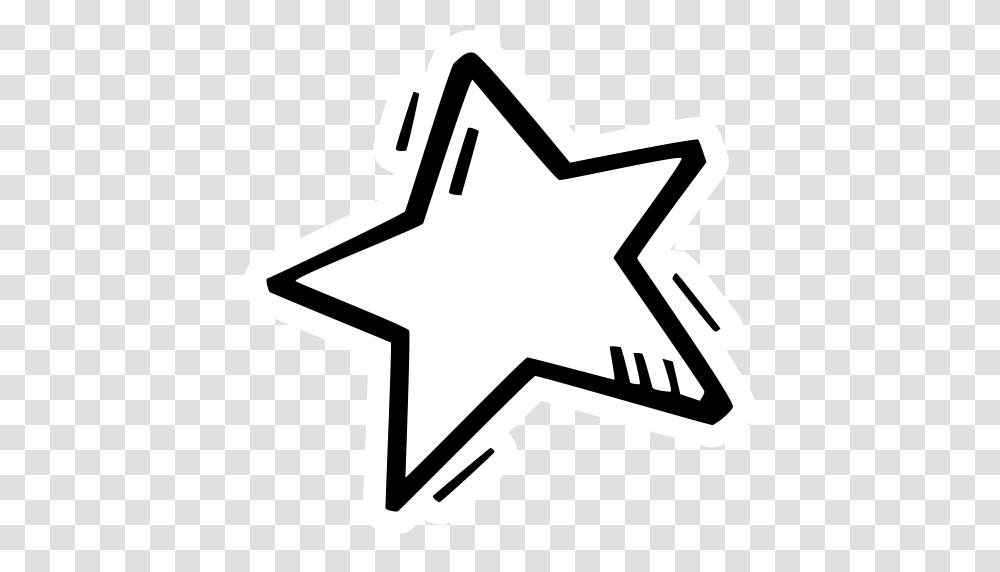 New Year Handdrawn Icon, Star Symbol, Recycling Symbol Transparent Png