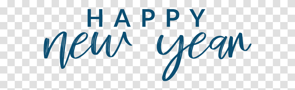 New Year Happy New Year Blue Background, Text, Alphabet, Handwriting, Number Transparent Png