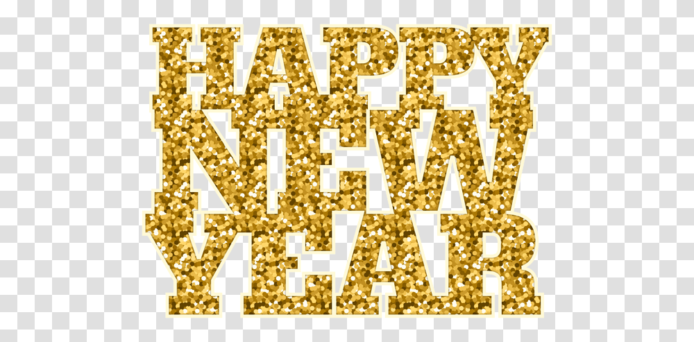 New Year, Holiday, Gold, Light, Glitter Transparent Png