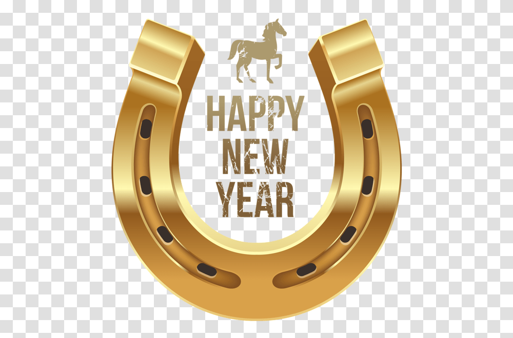 New Year, Holiday, Horseshoe, Logo Transparent Png