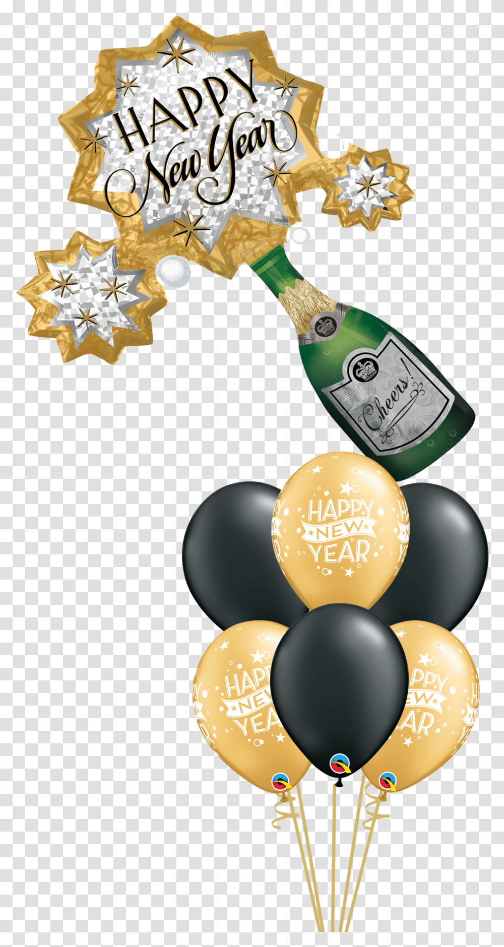 New Year, Liquor, Alcohol, Beverage, Drink Transparent Png