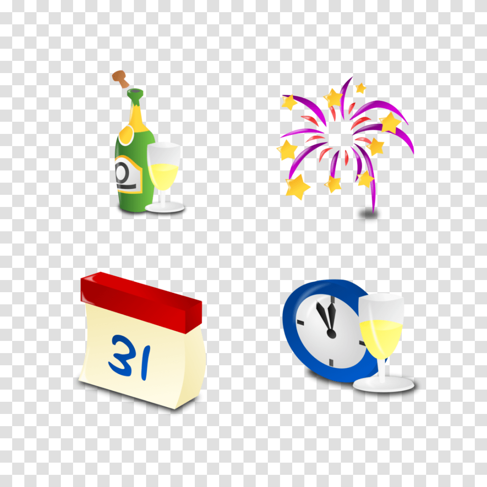 New Year New Years Clip Art Images Cutenew Clipart Free, Beverage, Alcohol, Cocktail Transparent Png