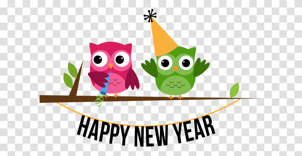 New Year Owl Clipart, Apparel, Hat, Party Hat Transparent Png