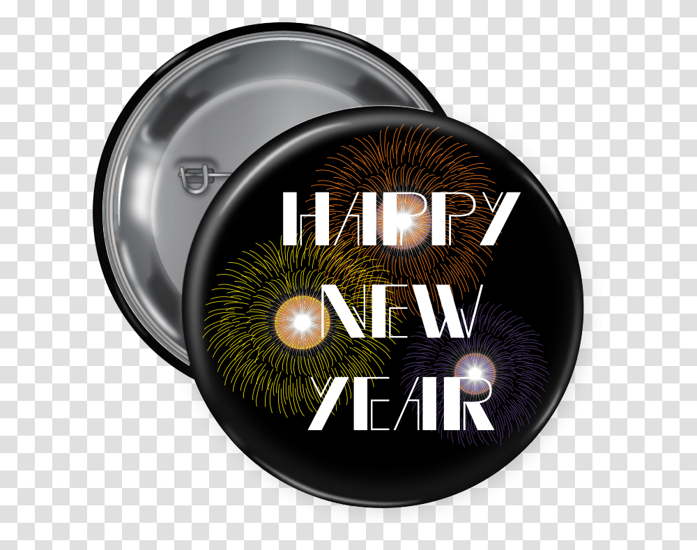 New Year Pin Backed Button Circle, Wheel, Machine, Car Wheel, Tire Transparent Png