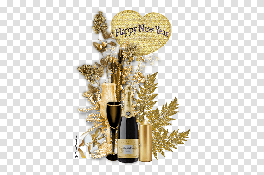New Year, Plant, Tree, Glass, Alcohol Transparent Png
