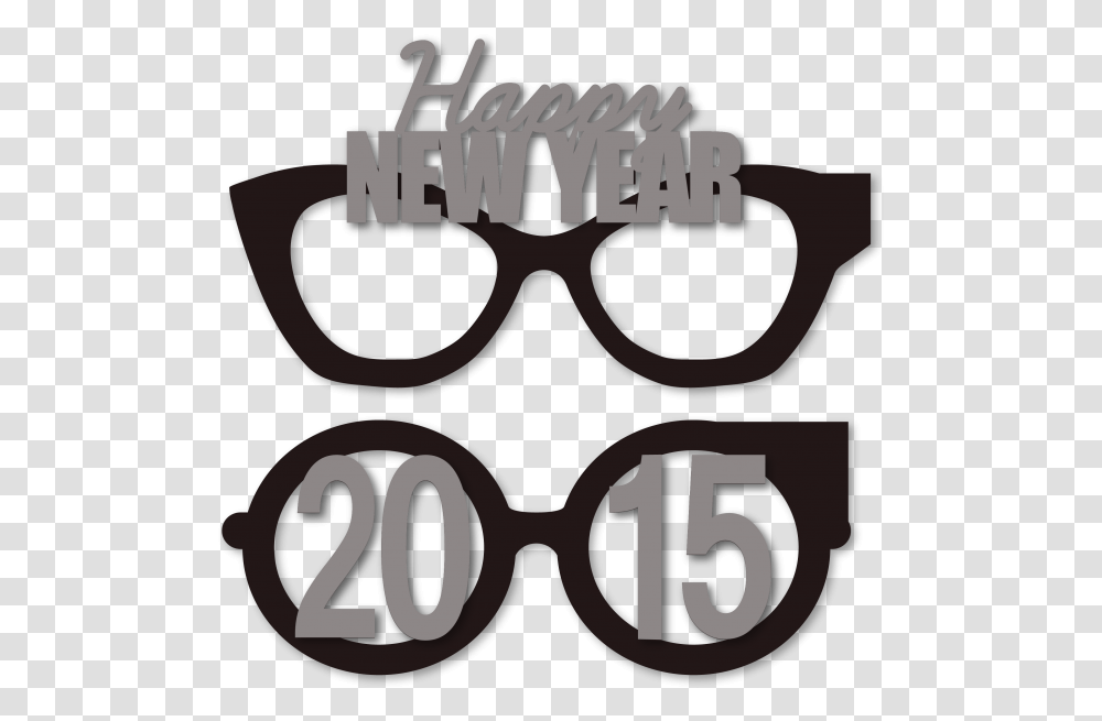 New Year's 2015 Party Eye Glasses New Years Glasses Clipart, Number, Label Transparent Png