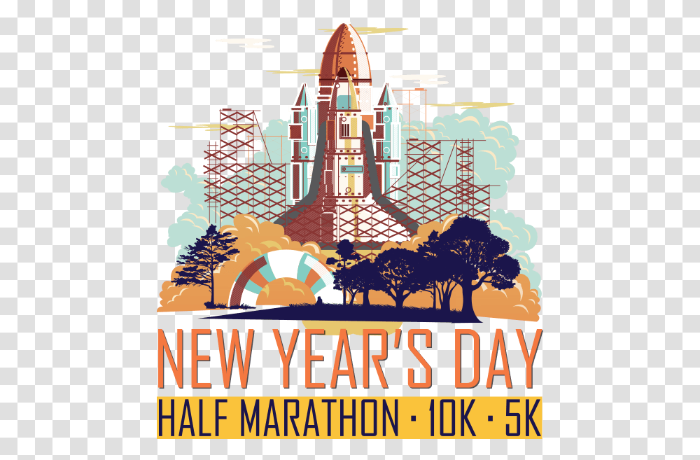 New Year's Day New Year's Virtual Run 2018, Poster, Advertisement, Vehicle, Transportation Transparent Png