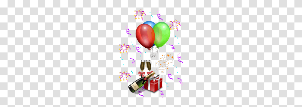 New Year's Eve Celebration Clip Art, Balloon, Confetti, Paper Transparent Png