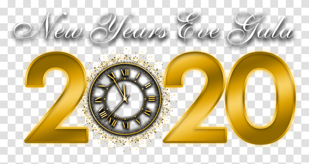 New Year's Eve Gala Quartz Clock, Number, Clock Tower Transparent Png