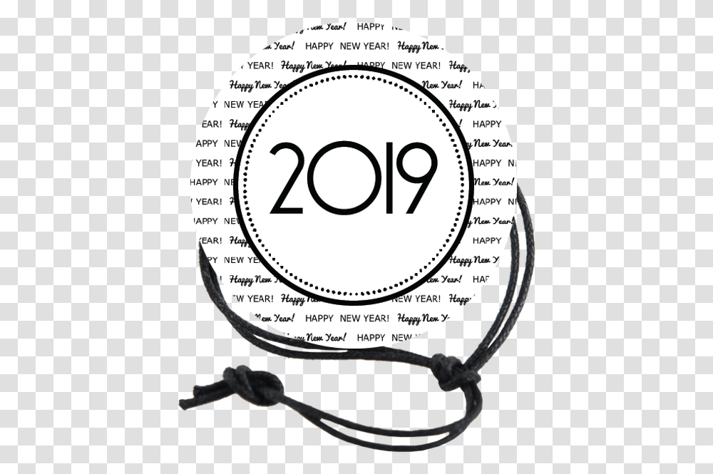 New Year's Eve Napkin Knot Circle, Number, Label Transparent Png
