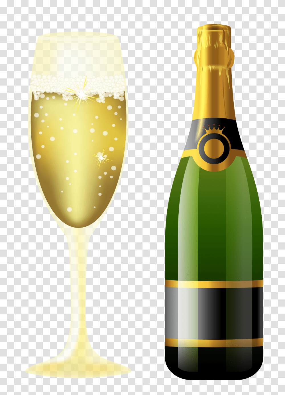 New Year Sparkling Wine, Alcohol, Beverage, Drink, Bottle Transparent Png