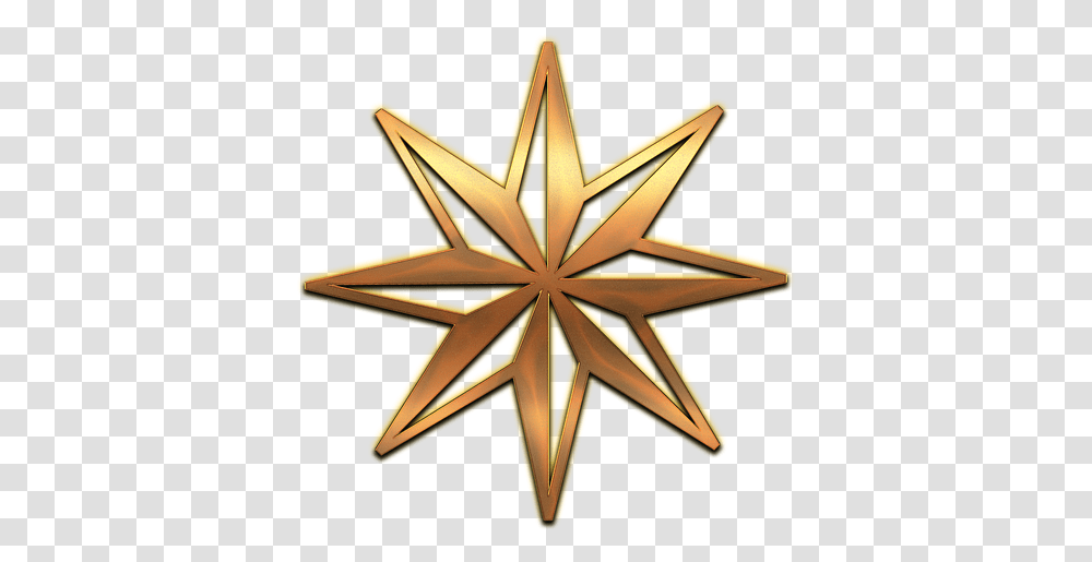 New Year Star, Star Symbol, Cross, Gold Transparent Png