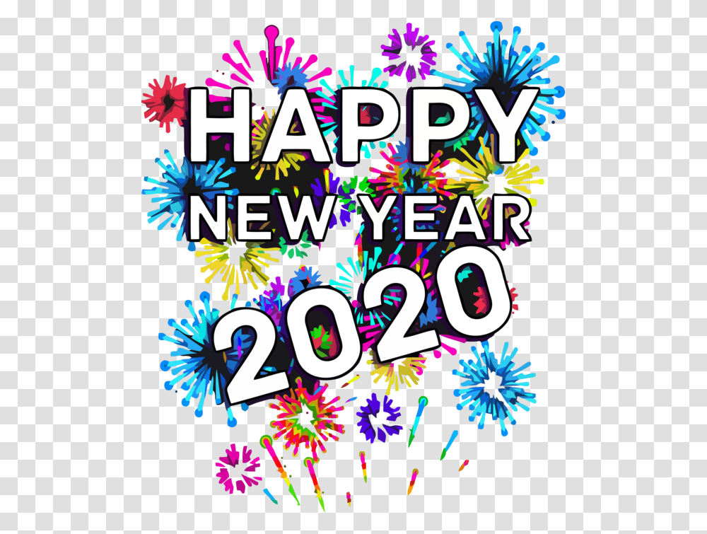 New Year Text Font Line For Happy New Year Happy New Year 2020, Poster, Advertisement Transparent Png
