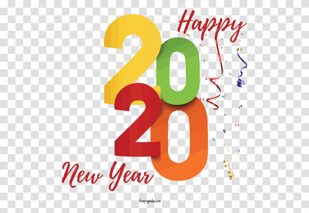 New Year Text Font Logo For Happy Happy New Year Dot, Number, Symbol, Poster Transparent Png
