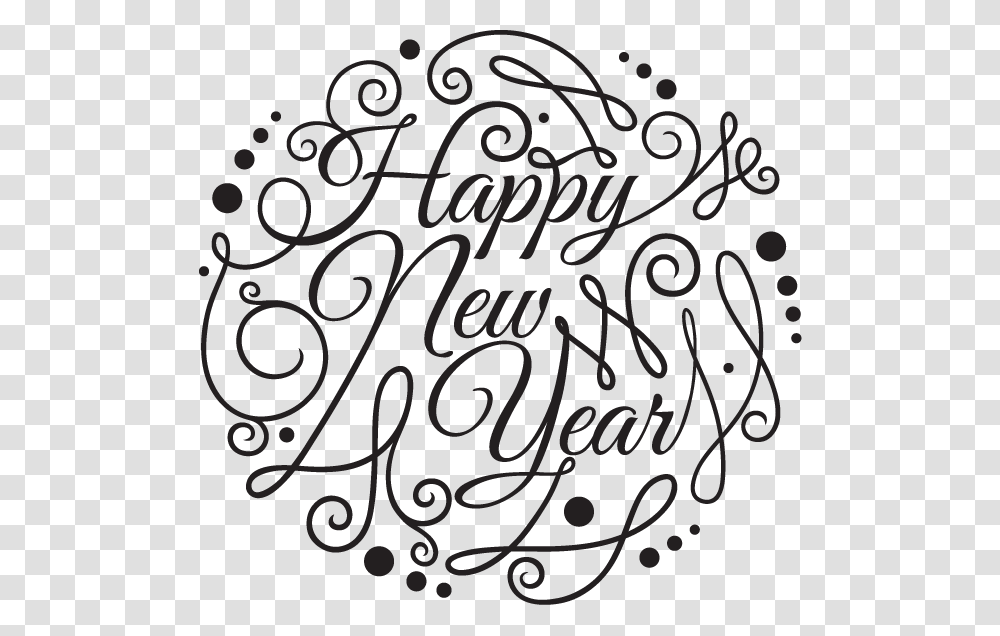 New Year, Handwriting, Calligraphy, Letter Transparent Png