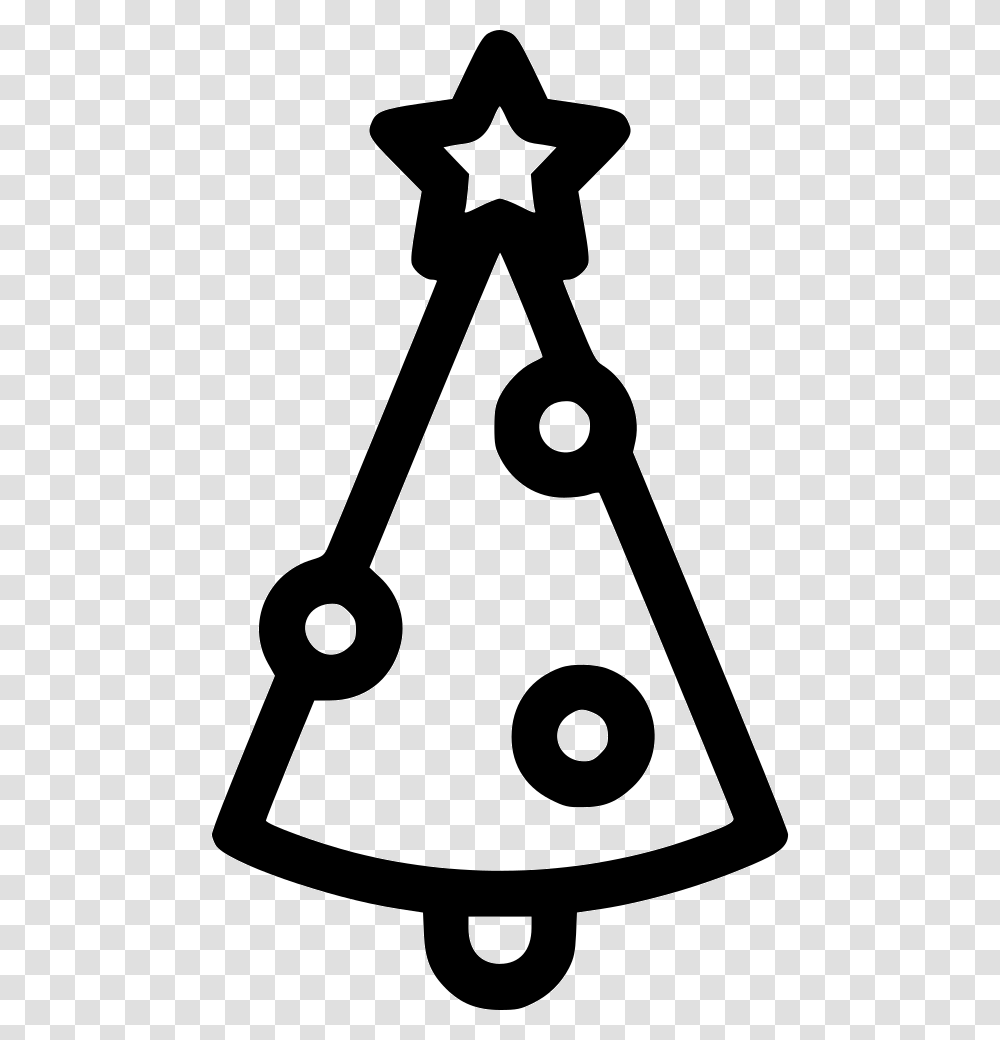 New Year Tree Christmas Tree Icon, Stencil, Scissors, Blade Transparent Png