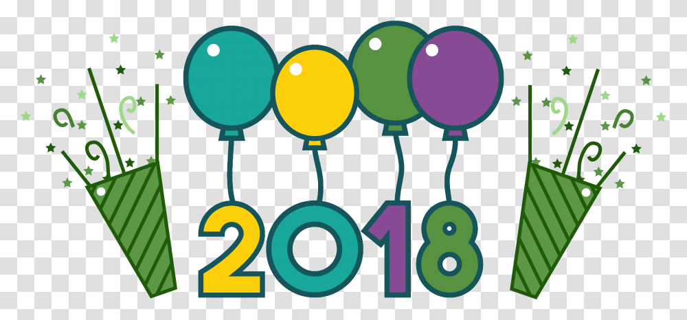 New Year Vector, Number, Rattle Transparent Png