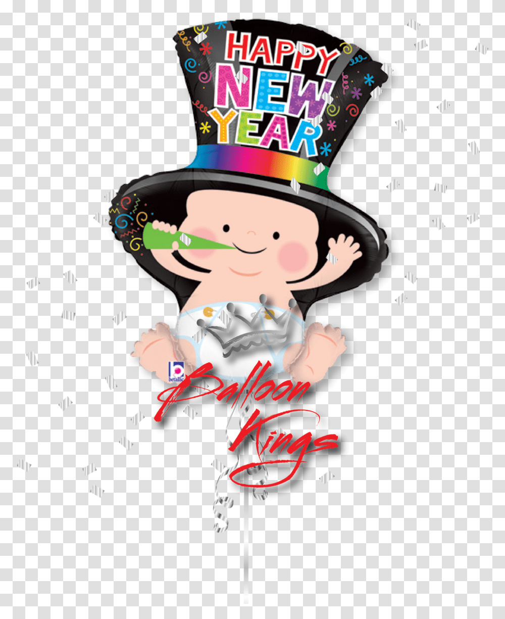 New Year's Baby Cartoon, Confetti, Paper, Apparel Transparent Png