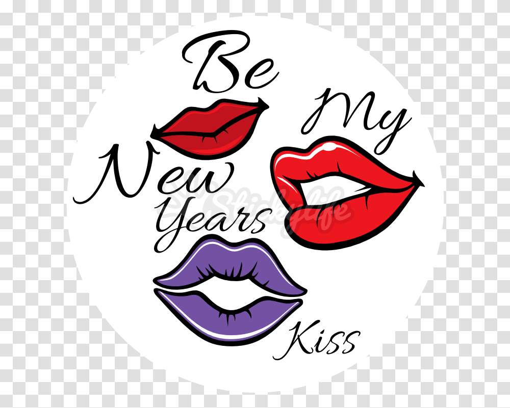 New Years Clip Art 100 Anniversary, Mouth, Cosmetics, Label Transparent Png