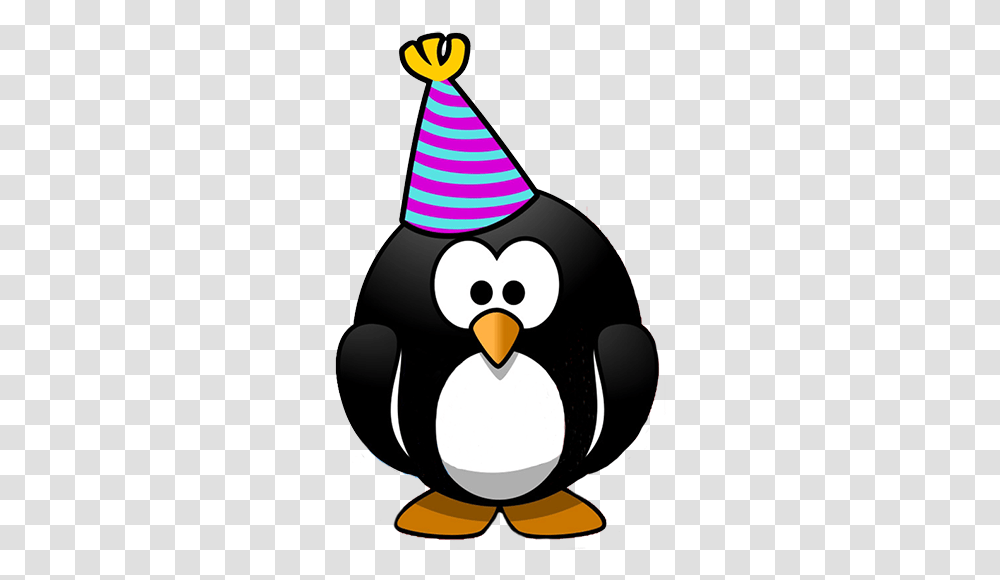 New Years Clipart Happy Birthday Meme Penguin, Clothing, Apparel, Bird, Animal Transparent Png