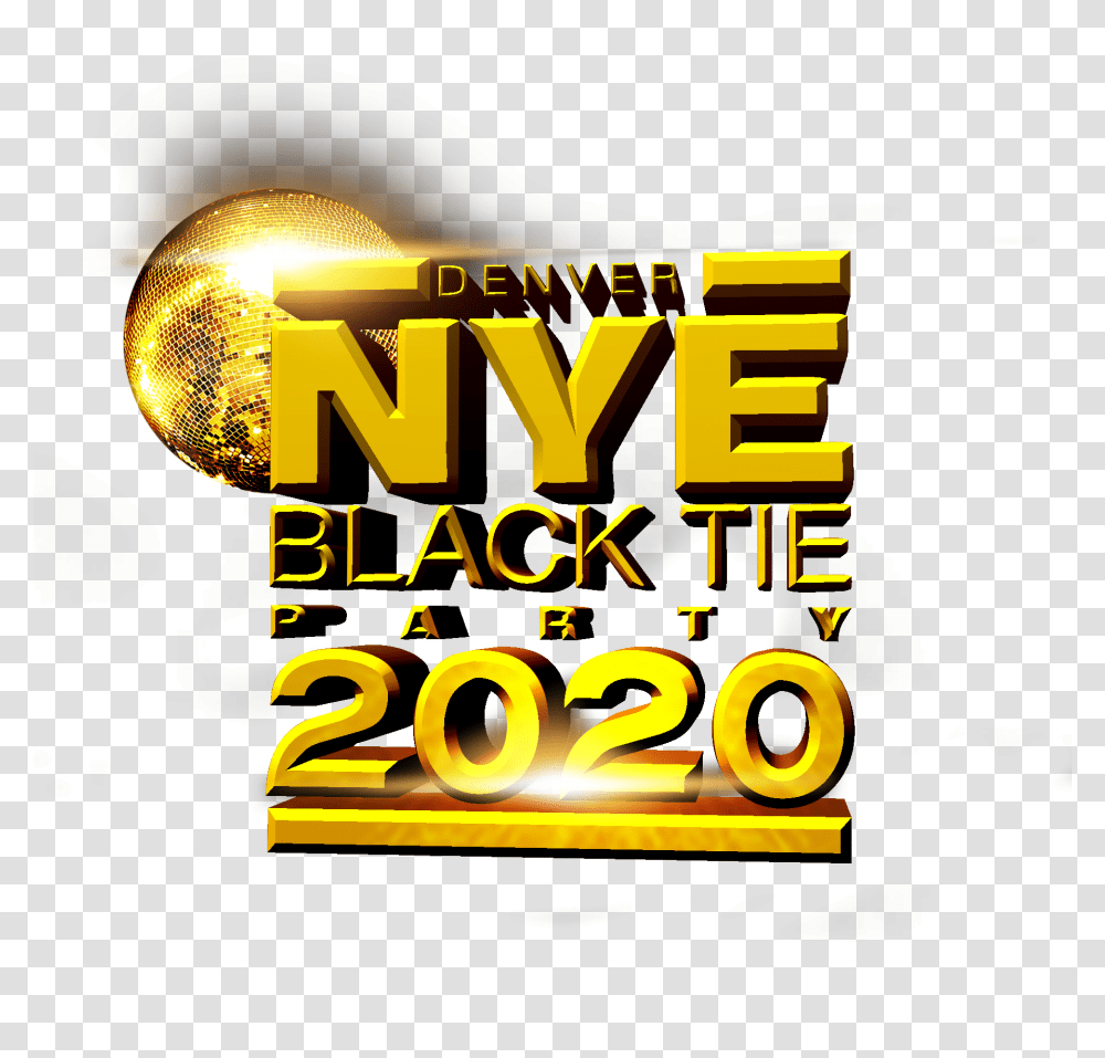 New Years Eve Black Tie 2020 Logo Graphic Design, Lighting, Flyer, Poster, Paper Transparent Png