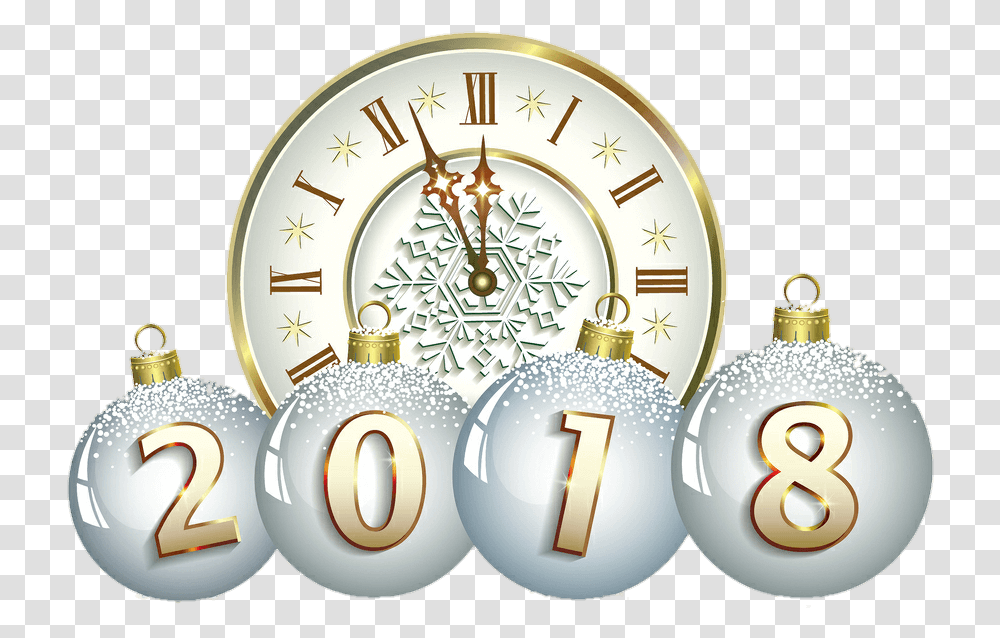 New Years Eve Clipart New Year 2018 Fashion, Analog Clock, Wristwatch, Clock Tower, Architecture Transparent Png