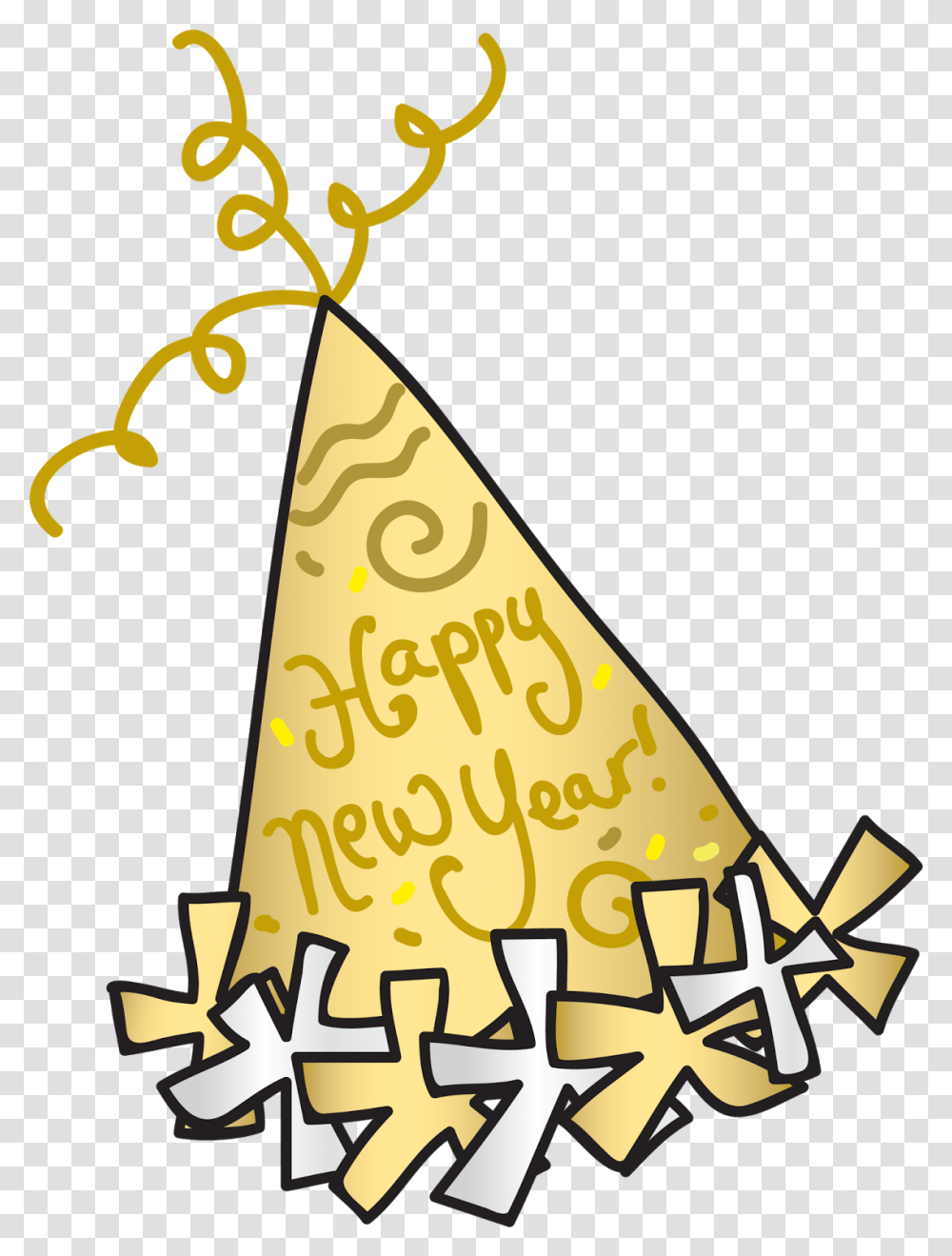 New Years Eve Clipart New Years Eve Clipart, Clothing, Apparel, Party Hat Transparent Png
