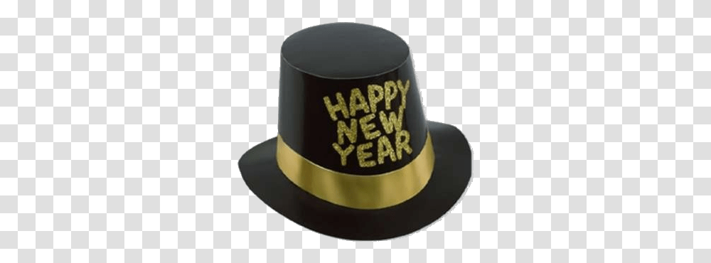 New Years Top Hat Clipart Party Hat, Clothing, Apparel, Helmet, Sombrero Transparent Png