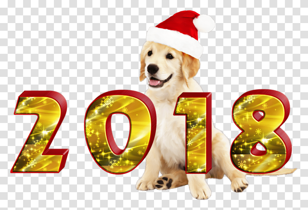 New Year's Evethe Inscriptionfiguresholidaytransparent Happy Holidays 2018, Dog, Pet, Canine, Animal Transparent Png